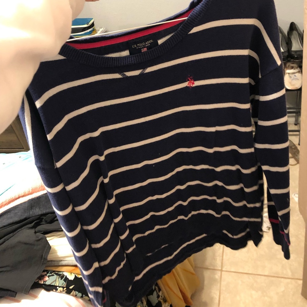 polo stripe sweater